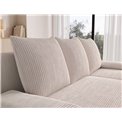 Corner sofa Elgino L/R Reversible, sleeping function, Jarell 18, corduroy, beige, H90x201x143cm