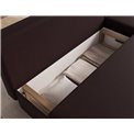 Corner sofa Elgino L/R Reversible, sleeping function, Sawana 26, brown, H90x201x143cm