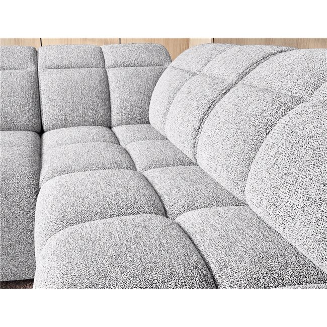 Corner sofa Elfalconn R, electrically extendable, Coralline 01, grey, H107x258x208cm