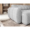 Corner sofa Elfalconn R, electrically extendable, Coralline 01, grey, H107x258x208cm