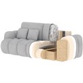 Sofa bed Elcotonn, sleeping function, Royal 18, boucle, beige, H105x256x119cm