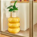 Журнальный столик Yellow Stoneto, желтый, D35cm H43cm