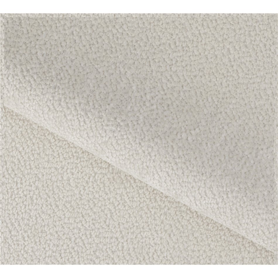 Corner sofa Elferlo L, sleeping function, Amore 01, boucle, white, H93x285x181cm