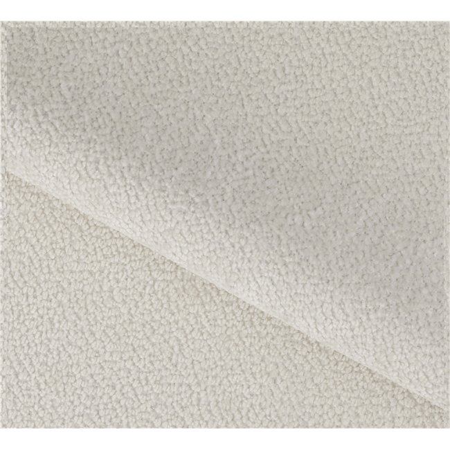 Corner sofa Elferlo L, sleeping function, Amore 01, boucle, white, H93x285x181cm
