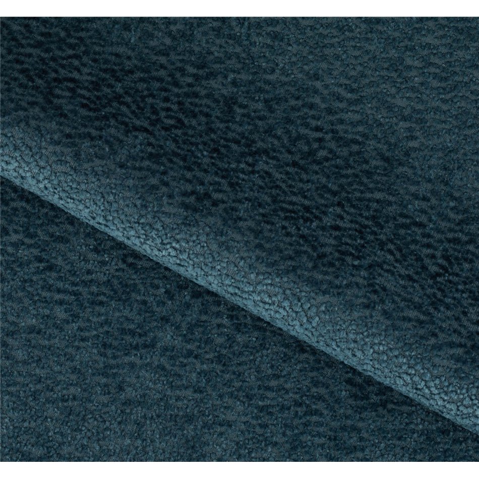 Corner sofa Eleedro R, electrically extendable, Amore 40, boucle, blue, H98x283x165cm