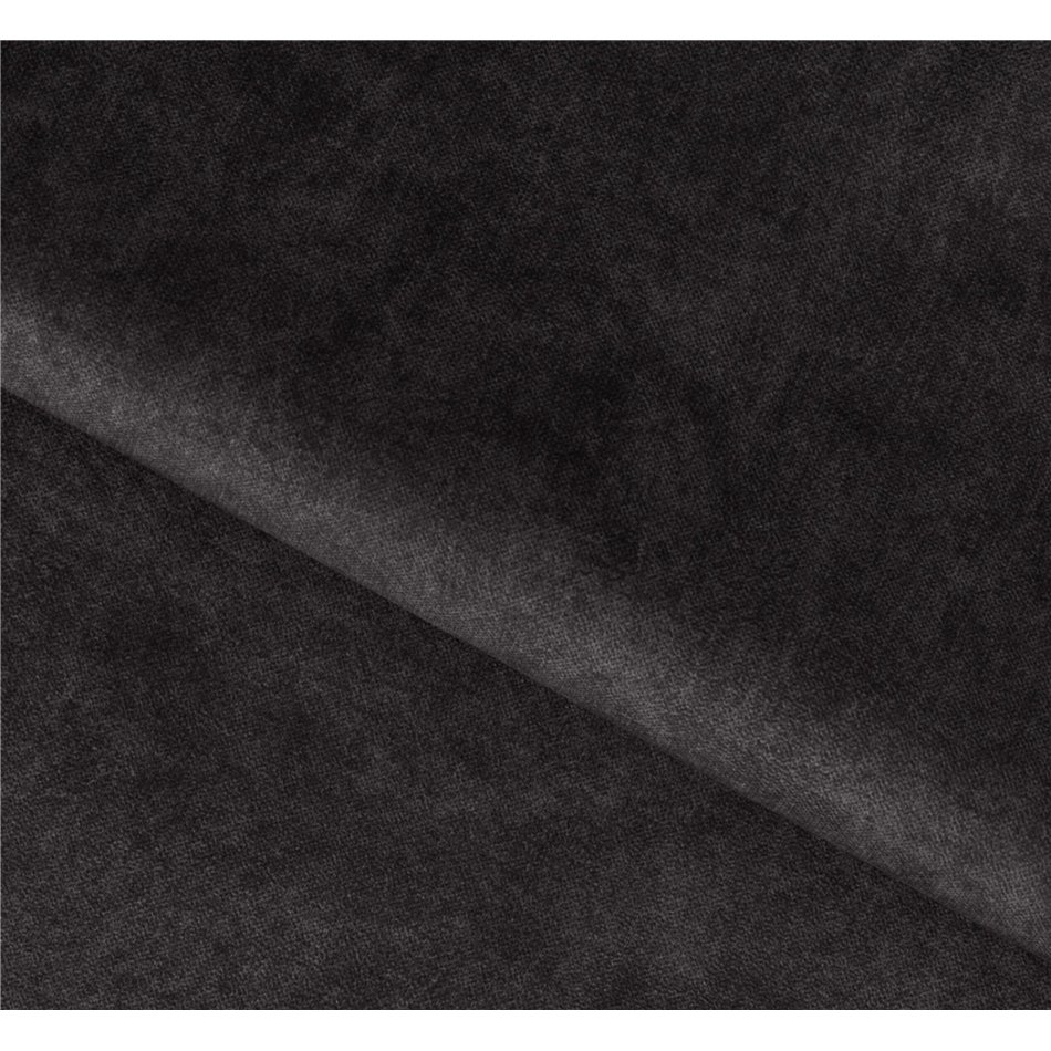 Corner sofa Elkanedo R, sleeping function, Aura 06, velvet, black, H86x269x204cm