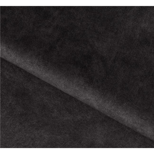 Corner sofa Elkanedo L, sleeping function, Aura 06, velvet, black, H86x269x204cm