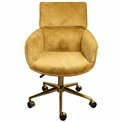 Office chair Sarre 41, yellow/gold color 