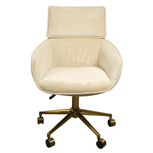 Office chair Sarre 26, beige/gold color