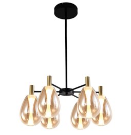 Подвесной светильник Rigonda amber C6, H120x60x60cm, LED 32.4W, 3000K, 3108lm