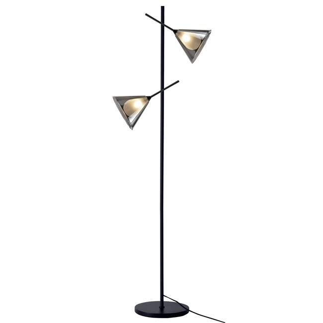 Floor lamp Robbio smoky, H150x20x18cm, G9x2 20W(MAX)