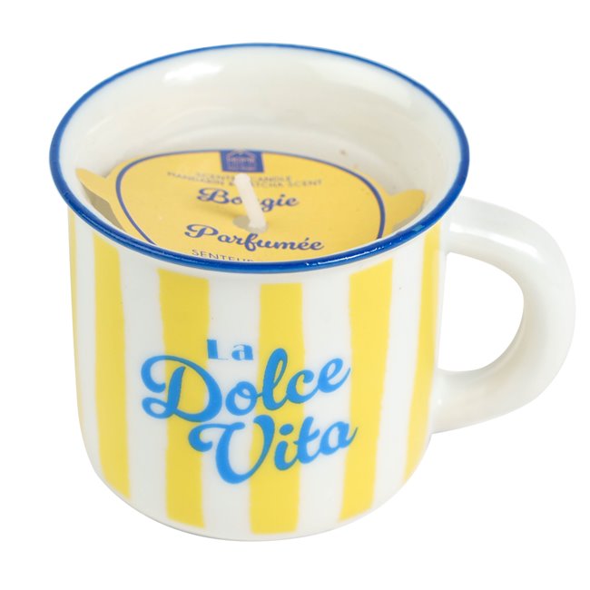 Candle in ceramic jar Dolce Vita, H5cm, D5.5cm