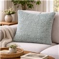 Decorative pillowcase Silencio, dove gray color, 45x45cm