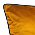 Decorative pillowcase Riviera, mustard color, with black trim, 60x60cm