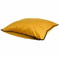 Decorative pillowcase Riviera, mustard color, with black trim, 60x60cm