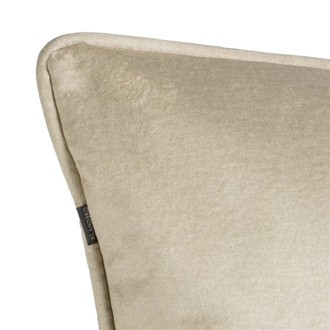 Decorative pillowcase Monolith, cream color, with trim, 45x45cm