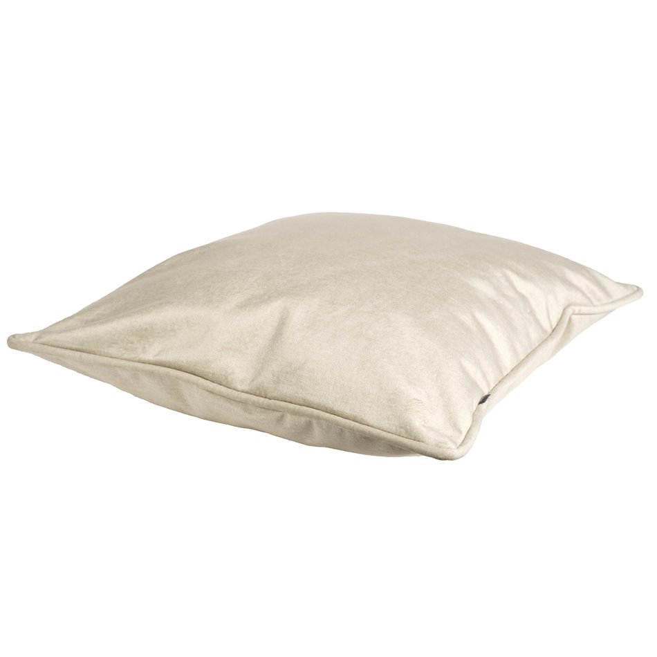 Decorative pillowcase Monolith, cream color, with trim, 45x45cm