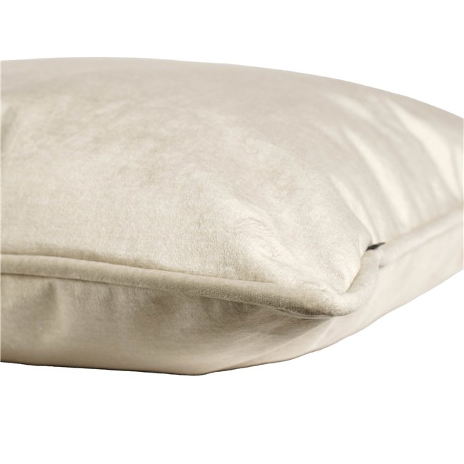 Decorative pillowcase Monolith, cream color, with trim, 45x45cm