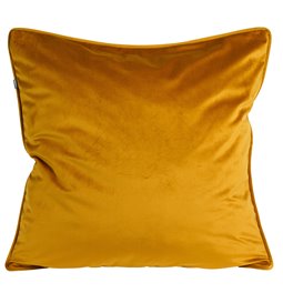 Decorative pillowcase Riviera, mustard color, with trim, 60x60cm