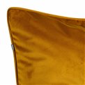 Decorative pillowcase Riviera, mustard color, with trim, 60x60cm