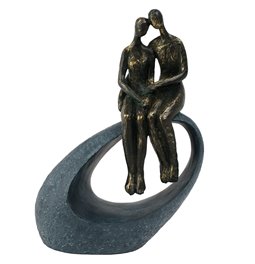 Декоративная фигурка Moment, серый/бронзовый цвет, H27x9x19cm