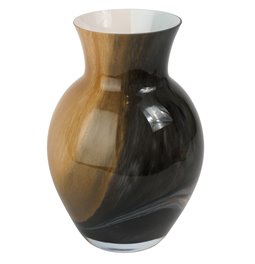 Vase Draga, brown, glass, H26cm, D18.5cm