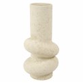 Vase Ring, beige, ceramics, H31cm, D15cm