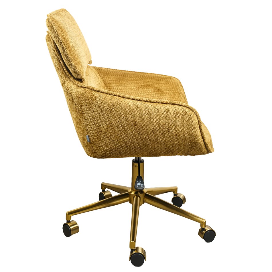 Office chair Sarre 41, yellow/gold color 