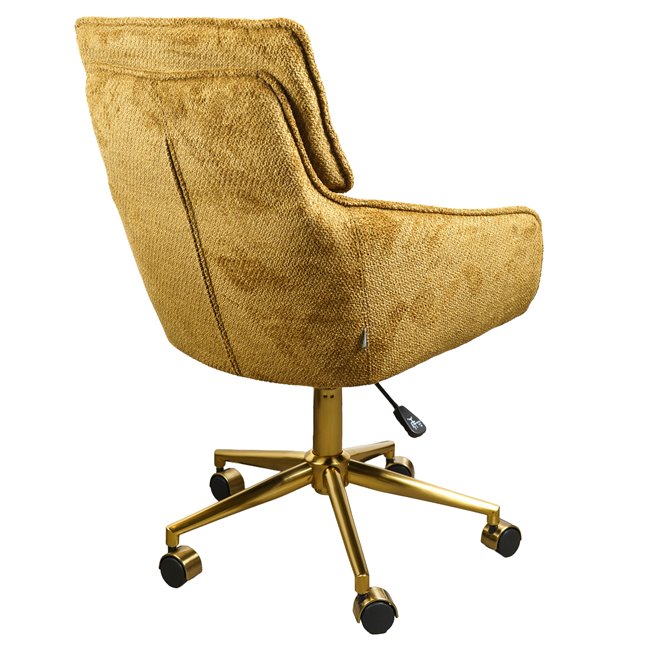 Office chair Sarre 41, yellow/gold color 
