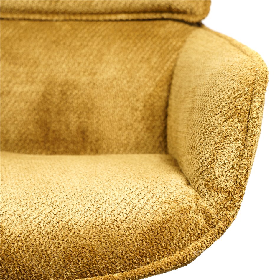 Office chair Sarre 41, yellow/gold color 