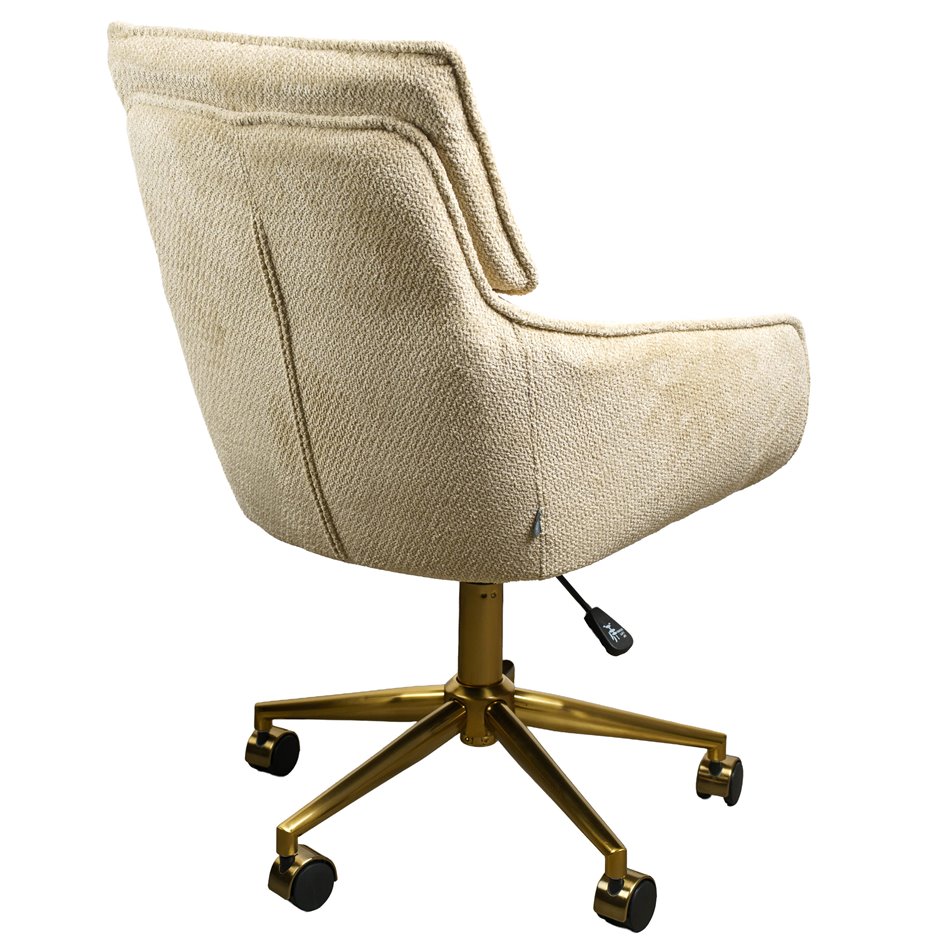 Office chair Sarre 26, beige/gold color