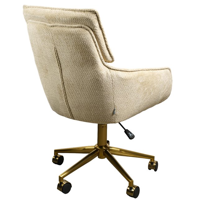 Office chair Sarre 26, beige/gold color