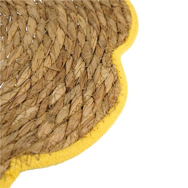 Placemat Dolce Vita Flower, seagrass, D36cm