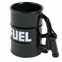 Mug Fuel, in gift box, black/white, 360ml, H11.5cm, D8cm