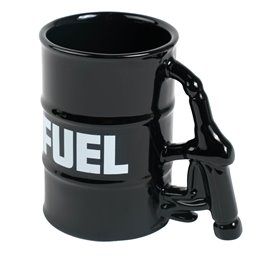 Puodelis Fuel, dovanų dėžutėje, juoda/balta sp., 360ml, H11.5cm, D8cm