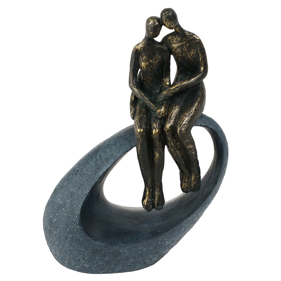 Декоративная фигурка Moment, серый/бронзовый цвет, H27x9x19cm