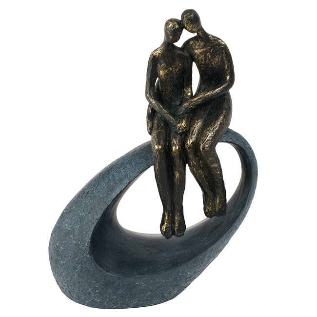 Декоративная фигурка Moment, серый/бронзовый цвет, H27x9x19cm