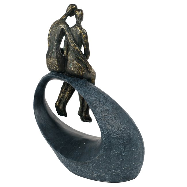 Декоративная фигурка Moment, серый/бронзовый цвет, H27x9x19cm