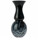 Vase Remy, black, glass, H36.5cm, D17cm