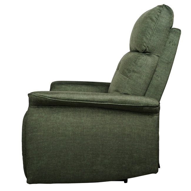 Electric recliner Obenberg 11, dark green, H85-105x95-170x79cm, seat height 42.5-57cm