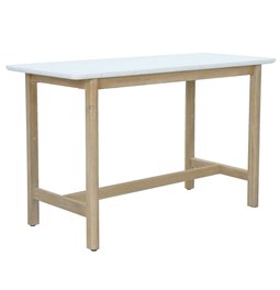 Garden bar table Tallara, acacia wood/terrazzo, 70x160cm H95cm