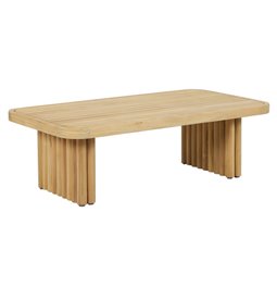 Garden coffee table Athenna, teak, 64x120cm H38cm