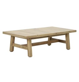 Garden coffee table Ravonna, acacia wood, 65x128cm H36.5cm