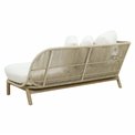 Garden chaise Tallara, acacia/polyester, H67x80x170cm, seat height 41cm