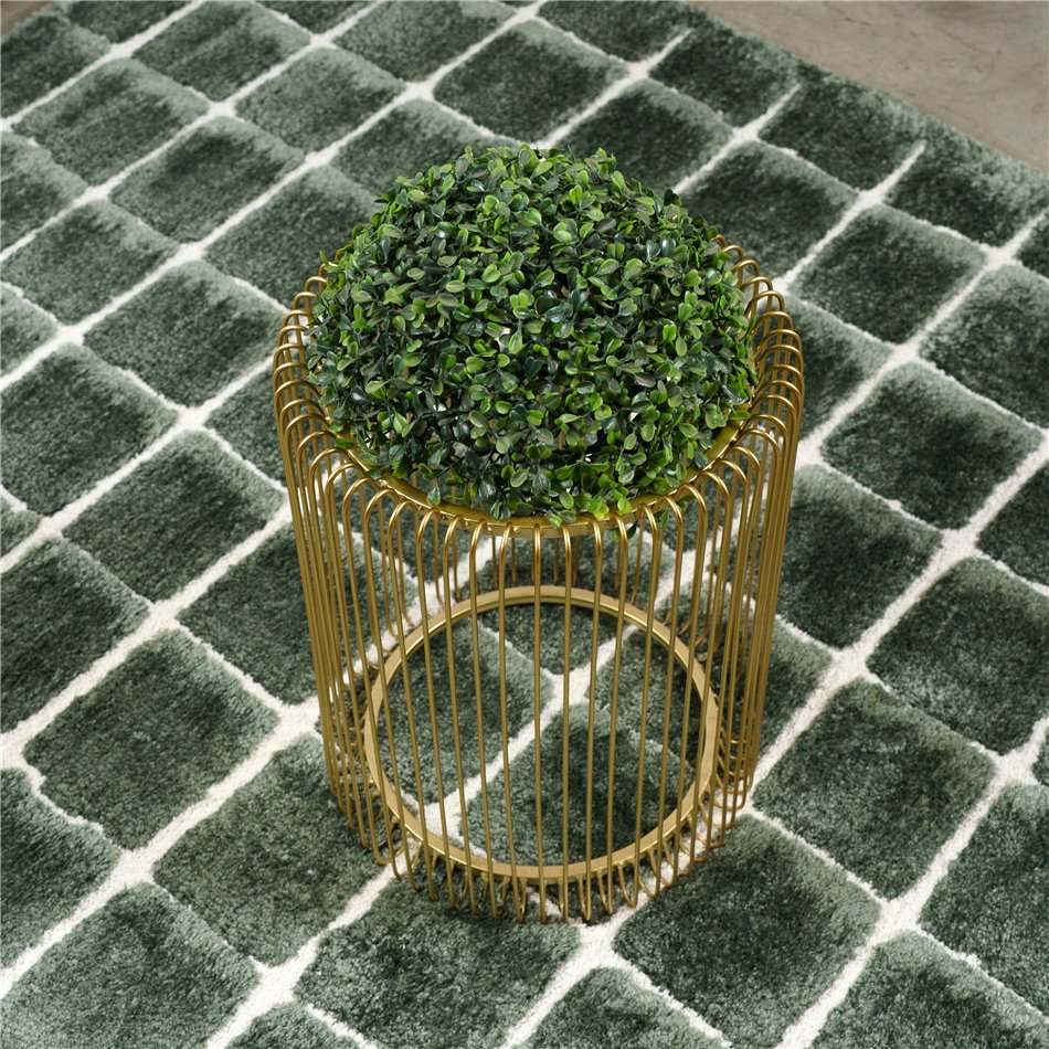 Carpet Masai 4393, dark green/white, 160x230cm