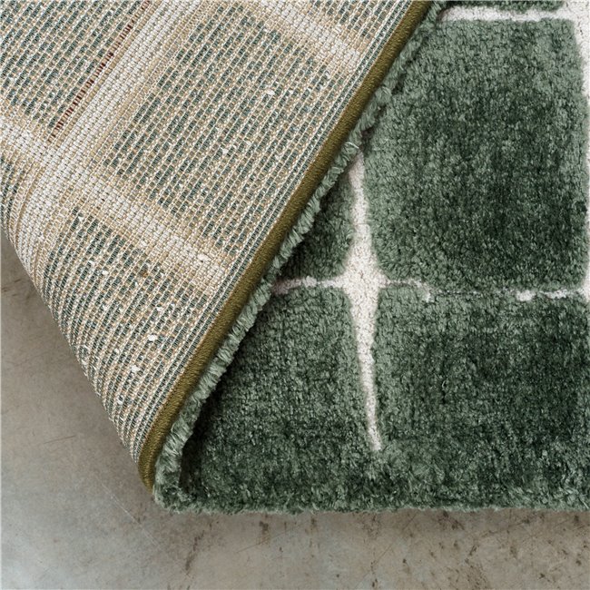 Carpet Masai 4393, dark green/white, 160x230cm