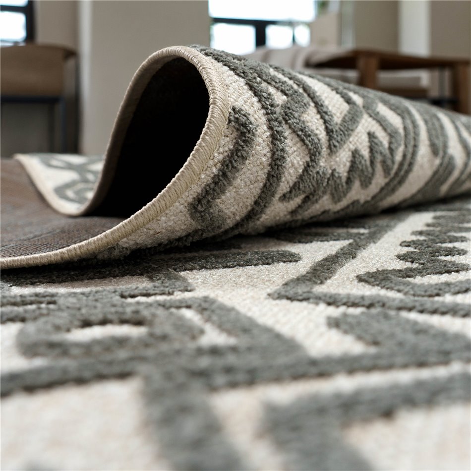 Carpet Tweed 3161-65, gray/beige, 160x230cm