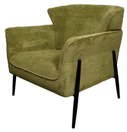 Armchair Dolni green, H83x81x83cm, seat height 44cm