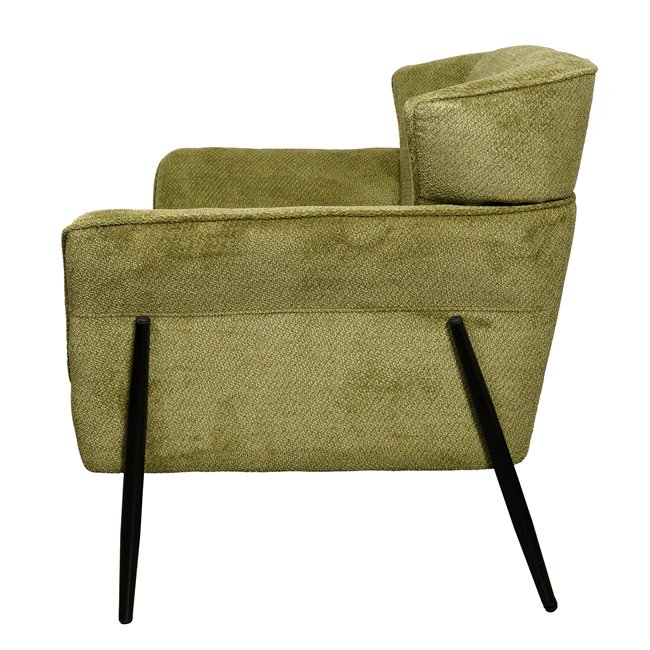 Armchair Dolni green, H83x81x83cm, seat height 44cm