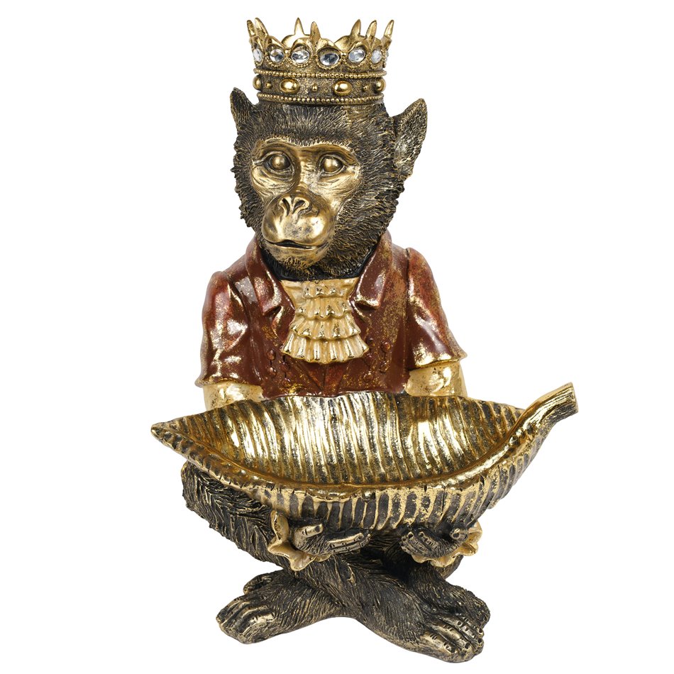 Dekoratyvinė figūrėlė Monkey with tray, H48x34x31.5cm